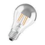 Osram Classic LED E27 Birne Fadenlampe Spiegel Silber 4W 400lm - 827  | Ersatz Für 35W