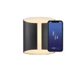 Nordlux Grip Smart LED Wandleuchte Schwarz 10W 830lm 120D - 827  | Dimmbar – IP54