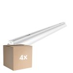 Mehrfachpackung 4x Deckenleuchte Reflektor V2 LED T8 | Geeignet für 1x 120cm LED Röhre