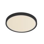 Nordlux Noxy Plafonnier Noir 17W 1650lm - 830-840 CCT | 3 Niveaux De Gradation Dimmable 