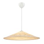 DFTP by Nordlux Hill 85 Suspension Luminaire Textile et Métal Blanc | Convient pour 3x E27