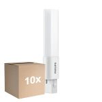 Lot 10x Philips CorePro PL-S LED 3.5W - 840 Blanc Froid | 2 Broches - Remplacement 7W