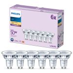 Lot 6x Philips Spot LED GU10 PAR16 5W 355lm 36D - 827 