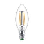 Philips Master Ultra Efficient LED E14 Bougie Filament Claire 2.3W 485lm - 827 Blanc Très Chaud | Remplacement 40W