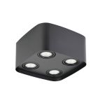 Eglo Plafond Spot Arenzano Échantillon Noir 18.8W 1380lm - 830  | Dimmable - Convient pour GU10