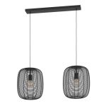 Eglo Suspension Luminaire Rinroe Échantillon Noir | Convient pour 2x E27