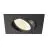 SLV New Tria 68 Spot Aluminium Noir Carré 11W 700lm 60D - 918-930 Dim To Warm | Diamètre 68mm - Meilleur Rendu De Couleur