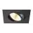 SLV New Tria 68 Spot Aluminium Noir Carré 8.3W 750lm 38D - 930 Blanc Chaud | Diamètre 68mm - Meilleur Rendu De Couleur - Dimmable 