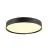 SLV Decona Mur et Plafonnier Aluminium Noir Ronde 23W 2260lm - 930 Blanc Chaud | IP44 - Meilleur Rendu De Couleur - Dimmable 