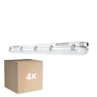 Lot 4x Ledvance Réglette LED Étanche Imperméable Value 40W 4800lm - 840 Blanc Froid | 120cm 