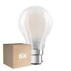 Lot 6x Osram Classic LED B22d Poire Filament Dépolie 11W 1521lm - 865 Lumière Du Jour | Dimmable - Remplacement 100W