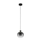 Eglo Suspension Luminaire Oilella Échantillon Noir Dorée | IP20 - Convient pour 1x E27 