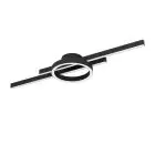 Eglo Plafonnier Amandolo Échantillon Noir 23.5W 2850lm - 827-865 Accordable Blanc + RGB | Dimmable