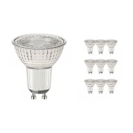 Lot 10x Spot LED GU10 PAR16 4W 345lm 60D - 940  | Meilleur rendu de couleur - Dimmable - Remplacement 50W